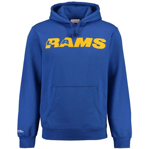 NFL Los Angeles Rams Mitchell & Ness Retro Pullover Hoodie - Royal